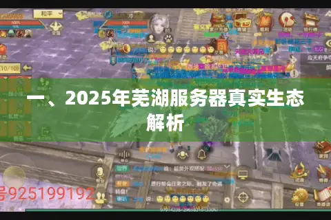 一、2025年芜湖服务器真实生态解析