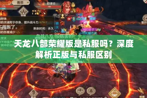 天龙八部荣耀版是私服吗？深度解析正版与私服区别