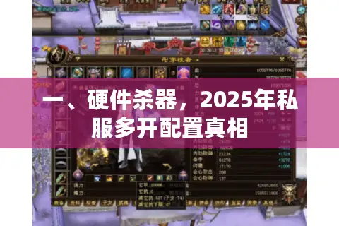 一、硬件杀器，2025年私服多开配置真相