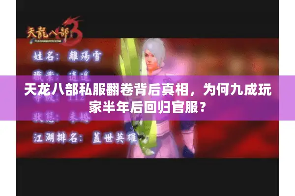 天龙八部私服翻卷背后真相，为何九成玩家半年后回归官服？
