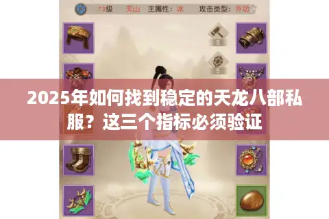 2025年如何找到稳定的天龙八部私服？这三个指标必须验证