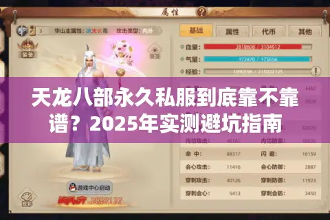 天龙八部永久私服到底靠不靠谱？2025年实测避坑指南