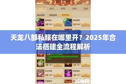 天龙八部私服在哪里开？2025年合法搭建全流程解析
