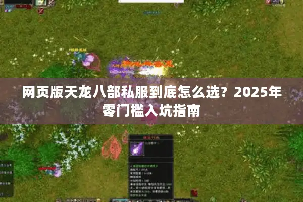 网页版天龙八部私服到底怎么选？2025年零门槛入坑指南