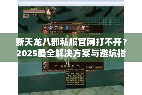 新天龙八部私服官网打不开？2025最全解决方案与避坑指南