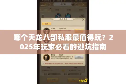 哪个天龙八部私服最值得玩？2025年玩家必看的避坑指南