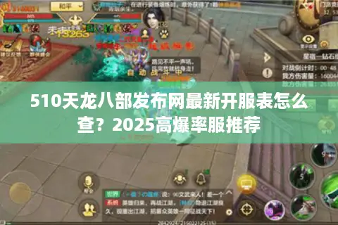 510天龙八部发布网最新开服表怎么查？2025高爆率服推荐