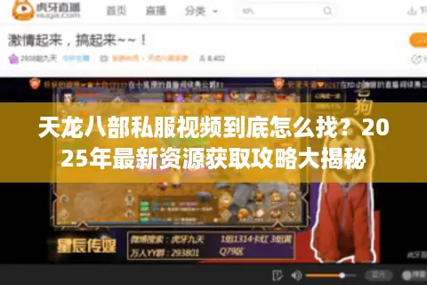 天龙八部私服视频到底怎么找？2025年最新资源获取攻略大揭秘