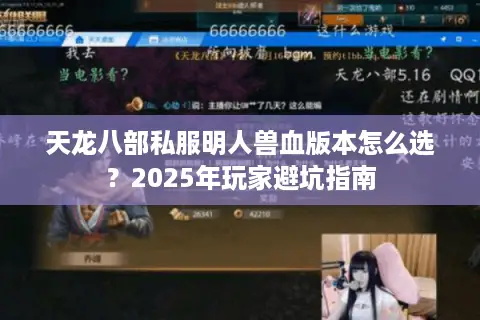 天龙八部私服明人兽血版本怎么选？2025年玩家避坑指南