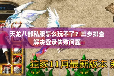 天龙八部私服怎么玩不了？三步排查解决登录失败问题