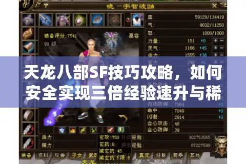 天龙八部SF技巧攻略，如何安全实现三倍经验速升与稀有装备获取？