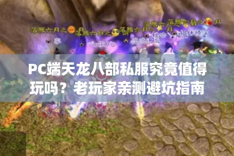 PC端天龙八部私服究竟值得玩吗？老玩家亲测避坑指南