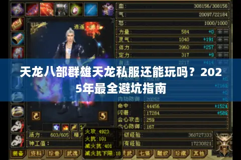 天龙八部群雄天龙私服还能玩吗？2025年最全避坑指南