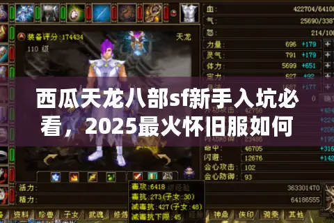 西瓜天龙八部sf新手入坑必看，2025最火怀旧服如何避坑选职业？