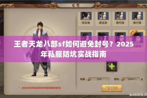 王者天龙八部sf如何避免封号？2025年私服防坑实战指南