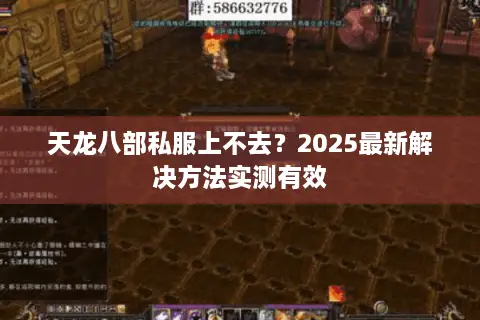 天龙八部私服上不去？2025最新解决方法实测有效