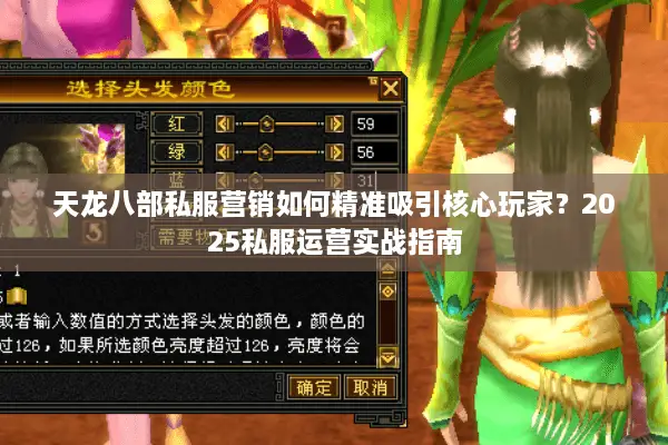 天龙八部私服营销如何精准吸引核心玩家？2025私服运营实战指南