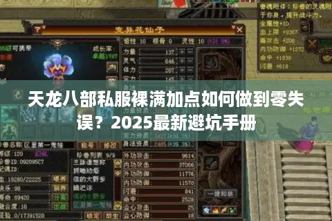 天龙八部私服裸满加点如何做到零失误？2025最新避坑手册