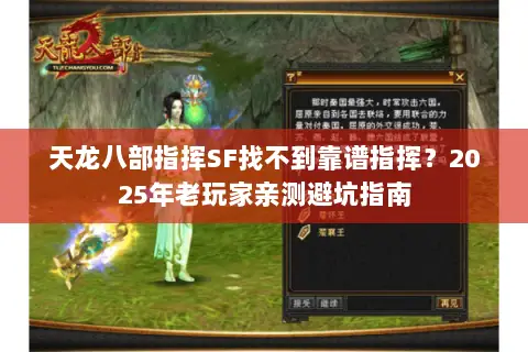 天龙八部指挥SF找不到靠谱指挥？2025年老玩家亲测避坑指南