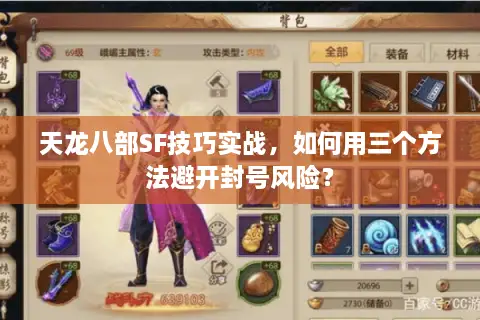 天龙八部SF技巧实战，如何用三个方法避开封号风险？