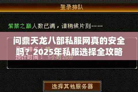 问鼎天龙八部私服网真的安全吗？2025年私服选择全攻略