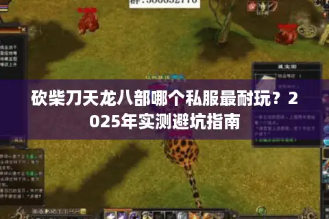 砍柴刀天龙八部哪个私服最耐玩？2025年实测避坑指南