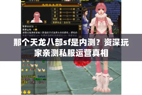 那个天龙八部sf是内测？资深玩家亲测私服运营真相