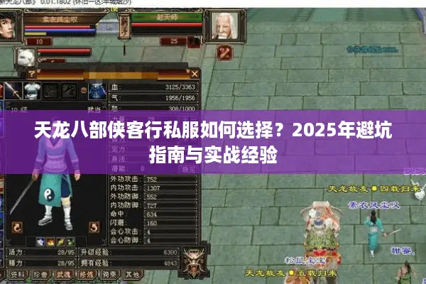 天龙八部侠客行私服如何选择?2025年避坑指南与实战经验 天龙八部侠客行私服如何选择?2025年避坑指南与实战经验