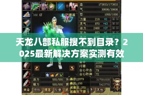 天龙八部私服搜不到目录？2025最新解决方案实测有效