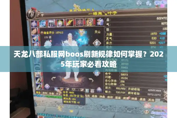 天龙八部私服网boos刷新规律如何掌握？2025年玩家必看攻略