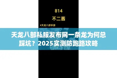 天龙八部私服发布网一条龙为何总踩坑?2025实测防跑路攻略 天龙八部私服发布网一条龙为何总踩坑?2025实测防跑路攻略