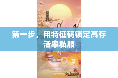 第一步，用特征码锁定高存活率私服