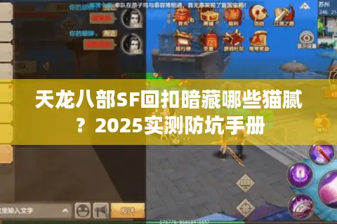 天龙八部SF回扣暗藏哪些猫腻?2025实测防坑手册 天龙八部SF回扣暗藏哪些猫腻?2025实测防坑手册