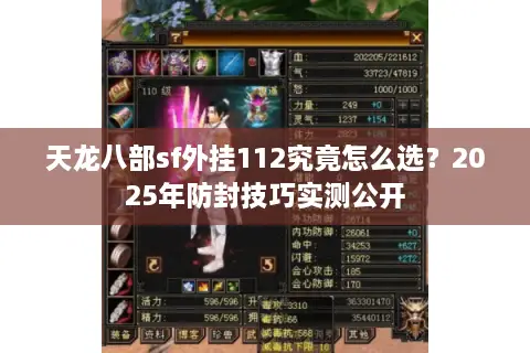 天龙八部sf外挂112究竟怎么选?2025年防封技巧实测公开 天龙八部sf外挂112究竟怎么选?2025年防封技巧实测公开