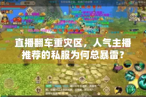 直播翻车重灾区，人气主播推荐的私服为何总暴雷？