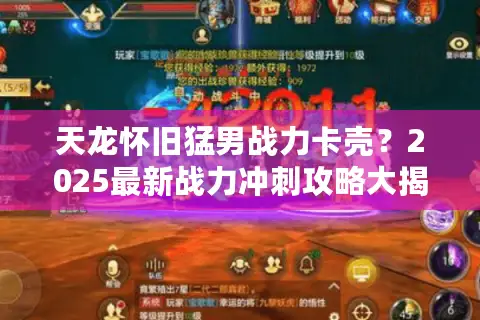 天龙怀旧猛男战力卡壳?2025最新战力冲刺攻略大揭秘 天龙怀旧猛男战力卡壳?2025最新战力冲刺攻略大揭秘