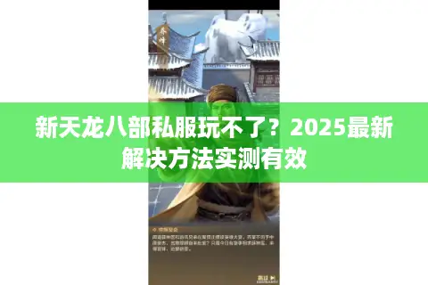 新天龙八部私服玩不了？2025最新解决方法实测有效
