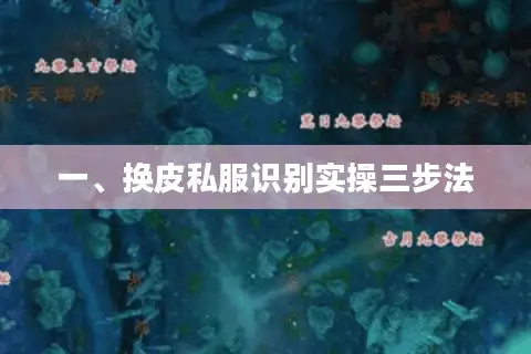 一、换皮私服识别实操三步法