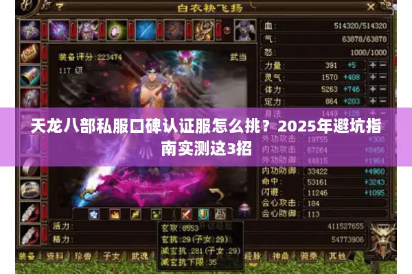 天龙八部私服口碑认证服怎么挑？2025年避坑指南实测这3招