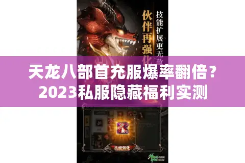 天龙八部首充服爆率翻倍？2023私服隐藏福利实测