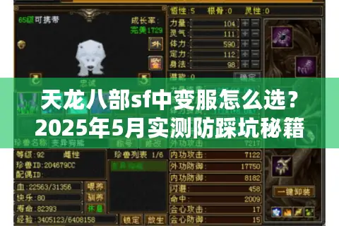 天龙八部sf中变服怎么选?2025年5月实测防踩坑秘籍 天龙八部sf中变服怎么选?2025年5月实测防踩坑秘籍