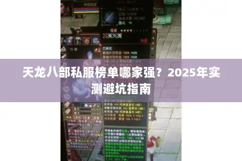 天龙八部私服榜单哪家强？2025年实测避坑指南