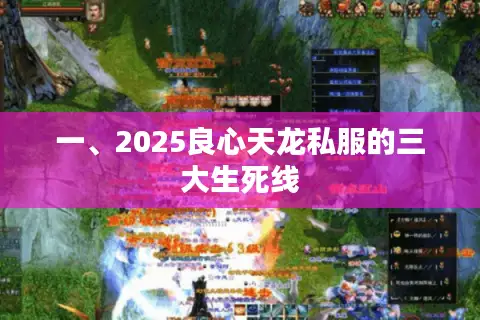 一、2025良心天龙私服的三大生死线