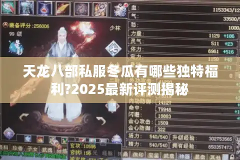 天龙八部私服冬瓜有哪些独特福利?2025最新评测揭秘