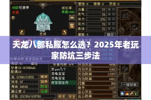 天龙八部私服怎么选?2025年老玩家防坑三步法 天龙八部私服怎么选?2025年老玩家防坑三步法