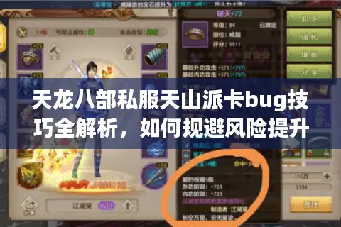 天龙八部私服天山派卡bug技巧全解析，如何规避风险提升战力？