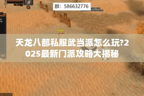 天龙八部私服武当派怎么玩?2025最新门派攻略大揭秘