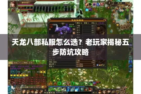 天龙八部私服怎么选？老玩家揭秘五步防坑攻略