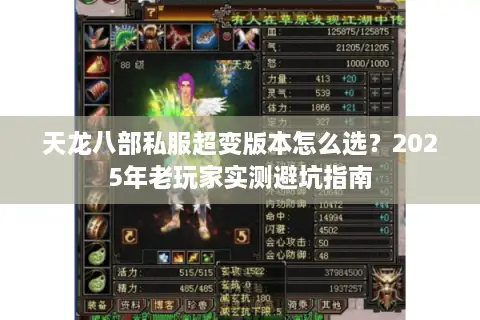 天龙八部私服超变版本怎么选？2025年老玩家实测避坑指南