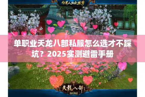 单职业天龙八部私服怎么选才不踩坑？2025实测避雷手册